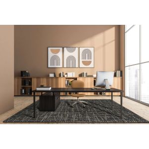 Joy Carpets Rugs WorkSpace 2127-04 Attractive Choice Onyx