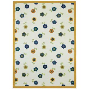 Joy Carpets Rugs Kid Essentials 1536-01 Awesome Blossom Bold beige