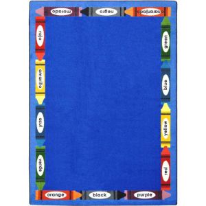 Joy Carpets Rugs Kid Essentials 1720-01 Bilingual Colors Multi