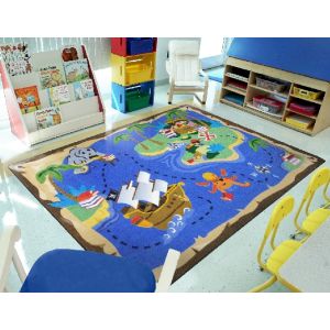 Joy Carpets Rugs Kid Essentials 1962-01 Books Are Treasures Multi