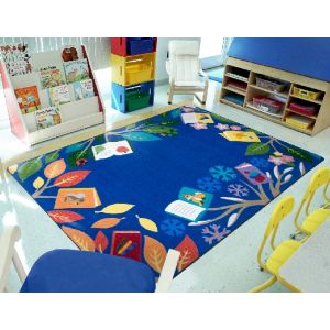 Joy Carpets Rugs Kid Essentials 2020-01 Books for All Seasons Multi