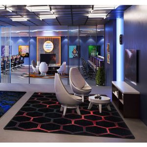 Joy Carpets Rugs Kid Essentials 2163-05 Breakout Ruby