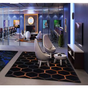 Joy Carpets Rugs Kid Essentials 2163-04 Breakout Tangerine