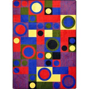 Joy Carpets Rugs Kid Essentials 1701-02 City Block Red