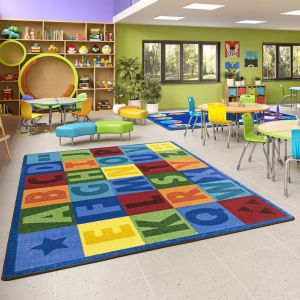 Joy Carpets Rugs Kid Essentials 2066-01 Colorful Learning Multi