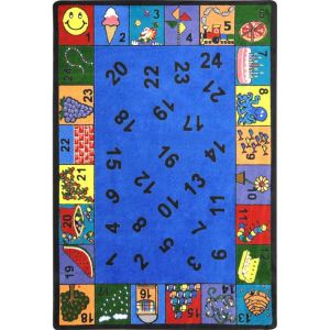 Joy Carpets Rugs Kid Essentials 1463-01 Count On Me Multi