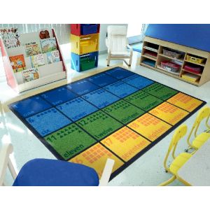 Joy Carpets Rugs Kid Essentials 2018-01 Count with Me Multi