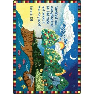 Joy Carpets Rugs Kid Essentials 1548-01 Creation Multi