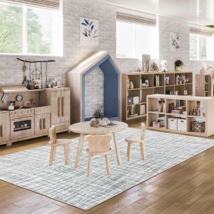 Joy Carpets Rugs Impressions 2165-02 Crisscross Morning Fog