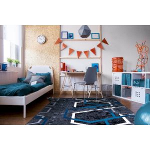 Joy Carpets Rugs First Take 1985-04 Double Helix Sapphire