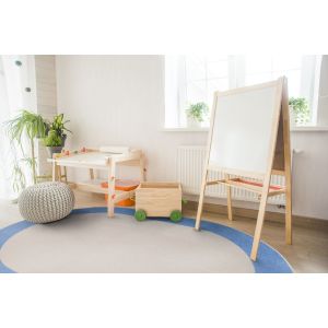 Joy Carpets Rugs Kid Essentials 2027-01 Easy Going Light Blue