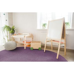 Joy Carpets Rugs Kid Essentials 0080-08 Endurance Purple