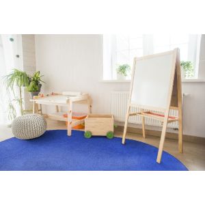 Joy Carpets Rugs Kid Essentials 0080-06 Endurance Royal Blue