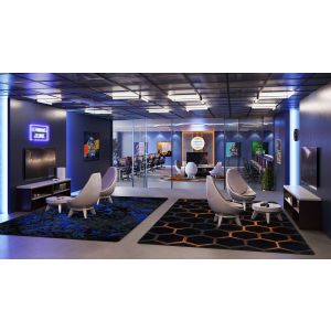 Joy Carpets Rugs Kid Essentials 2164-01 Eruption Sapphire