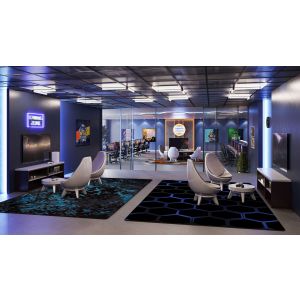 Joy Carpets Rugs Kid Essentials 2164-02 Eruption Teal