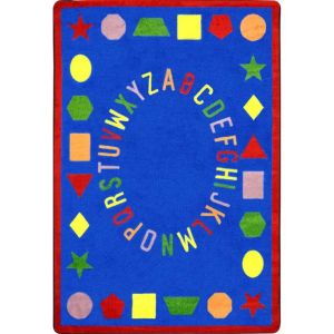 Joy Carpets Rugs Kid Essentials 1443-01 First Lessons Blue