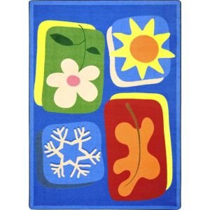 Joy Carpets Rugs Kid Essentials 1715-01 First Seasons Multi