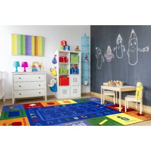 Joy Carpets Rugs Kid Essentials 2068-01 First Words Multi