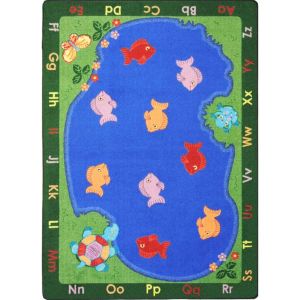 Joy Carpets Rugs Kid Essentials 1498-01 Fishin' Fun Multi