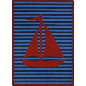Joy Carpets Rugs Kid Essentials 1903-03 Following Seas Red