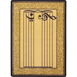 Joy Carpets Rugs Kid Essentials 1574-03 Fully Staffed Sand