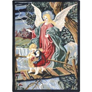 Joy Carpets Rugs Kid Essentials 1424-01 Guardian Angel Multi