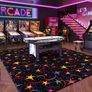 Joy Carpets Rugs Neon Lights 0469-01 Have A Blast Fluorescent