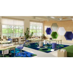 Joy Carpets Rugs Kid Essentials 2069-02 Hexed Violet