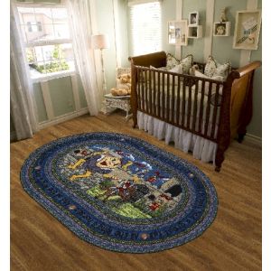 Joy Carpets Rugs Kid Essentials 1476-01 Humpty Dumpty Multi