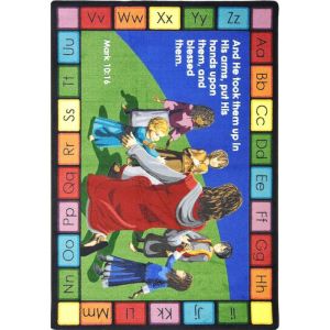Joy Carpets Rugs Kid Essentials 1602-01 Into His Arms Multi