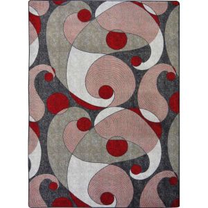 Joy Carpets Rugs Kid Essentials 1531-01 Jazzy Red/Gray