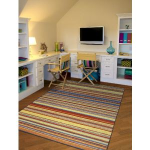 Joy Carpets Rugs Kid Essentials 1481-01 Latitude Aztec