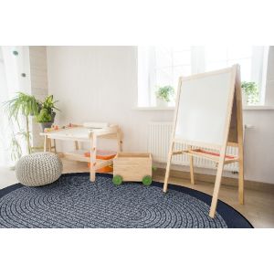 Joy Carpets Rugs Kid Essentials 1971-01 Like Home Navy