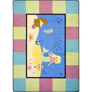 Joy Carpets Rugs Kid Essentials 1704-01 Lil' Mermaid Multi