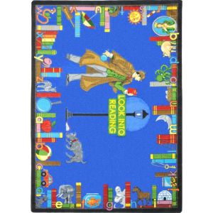 Joy Carpets Rugs Kid Essentials 1545-01 Look Into Reading Multi