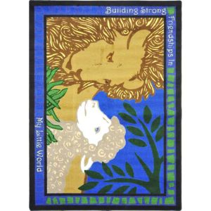 Joy Carpets Rugs Kid Essentials 1439-01 My Little World Multi
