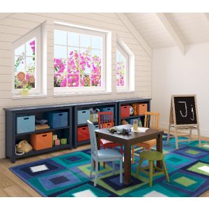 Joy Carpets Rugs Kid Essentials 1530-06 Off Balance Violet