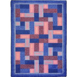 Joy Carpets Rugs Kid Essentials 1712-02 Off Beat Purple