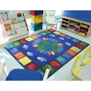 Joy Carpets Rugs Kid Essentials 1745-05 One World Primary