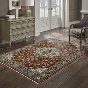 Oriental Weavers Rugs ABERDEEN ABERD 4151r Red/ Blue