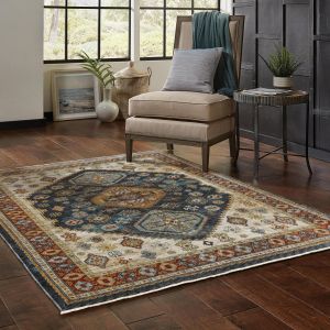 Oriental Weavers Rugs ABERDEEN ABERD 5w Blue/ Multi