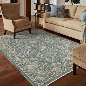 Oriental Weavers Rugs ABERDEEN ABERD 70h Blue/ Beige
