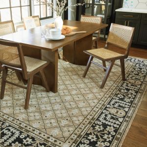 Oriental Weavers Rugs ACACIA ACACI aca12 Tan/ Black