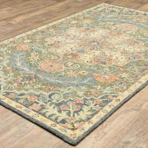 Oriental Weavers Rugs ALFRESCO ALFRE 28401 Blue/ Green
