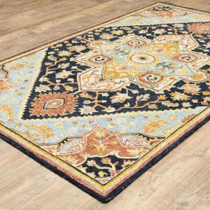 Oriental Weavers Rugs ALFRESCO ALFRE 28408 Navy/ Rust
