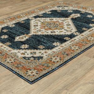 Oriental Weavers Rugs ANDORRA ANR 2281e Blue/ Orange