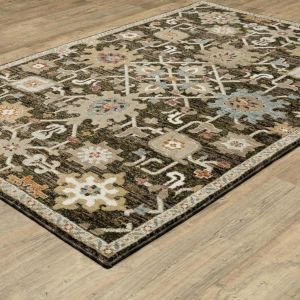 Oriental Weavers Rugs ANDORRA ANR 2396b Brown/ Multi