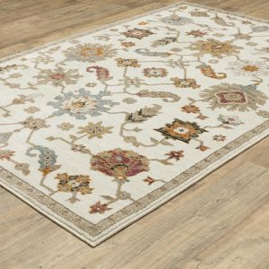 Oriental Weavers Rugs ANDORRA ANR 2419b Ivory/ Multi