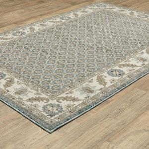 Oriental Weavers Rugs ANDORRA ANR 2429a Blue/ Ivory