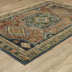 Oriental Weavers Rugs ANDORRA ANR 2442a Blue/ Multi